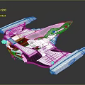 Futuristic Aerospace Spaceship Modern White Black Sleek Design With Advanced Cosmic Technology