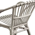 Two Tone Wicker Lounge Chairs with Gray Cushion in Black and Light Color