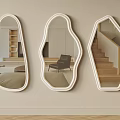 Irregular Shaped Decorative Mirrors Wall Mounted Enhancing Interior Reflection In Living Space