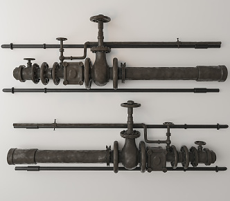 Industrial LOFT water pipe 3d model