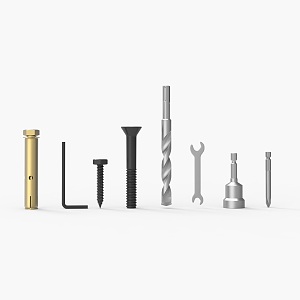 modern hardware parts 3d model