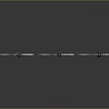Three Silver Scythe Weapons with Intricate Patterned Handles and Shiny Finish