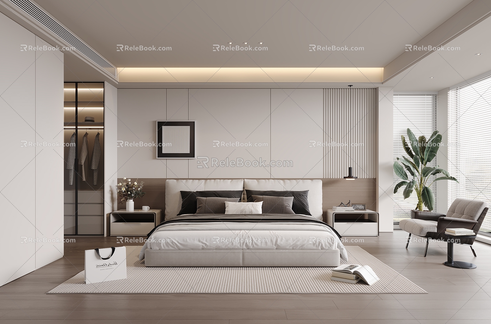 Modern Bedroom 3d model