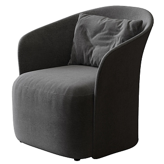 Illuminated soft armchair 3d model