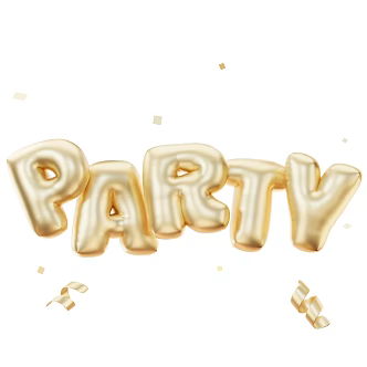 Modern English Alphabet Party Decorations 3d model
