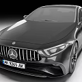 Black Mercedes Benz Sedan With Modern AMG Grille And Sleek Exterior Design
