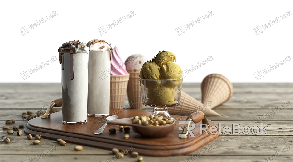 Modern ice cream model