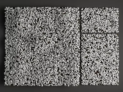 Rustic Stone And Wood Wall Panels With Natural Texture Design 3d model