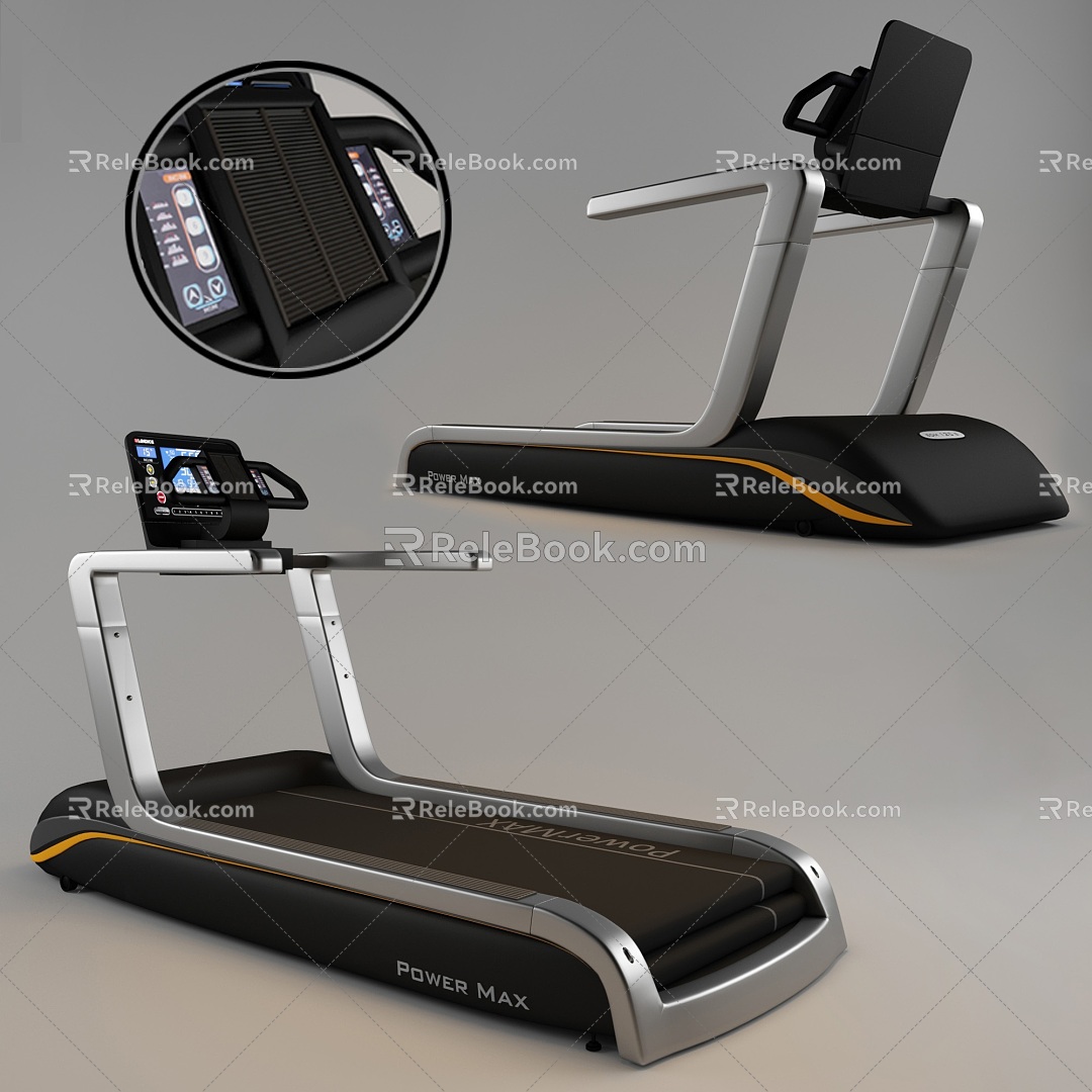 Treadmill 3D Model 3d model