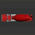 Red Ready Mix Concrete Truck With Large Drum And Commercial Vehicle Design