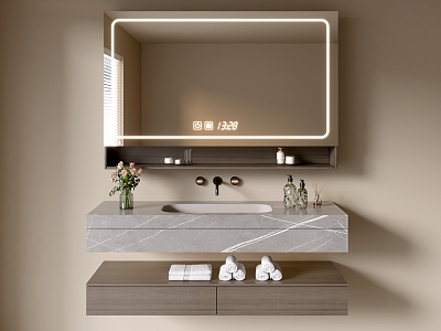 Modern Bathroom Cabinet Bathroom Basin Bathroom Ornaments 3d model