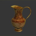 Chinese-style Wine Pot Antique Cultural Relics Antique Wine Pot 3d model