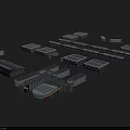 Large Scale Industrial Factory Complex With Multiple Buildings And Modern Layout