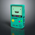 Green Frog Themed BMO COLOR Gaming Device With Smiley Face And Colorful Buttons