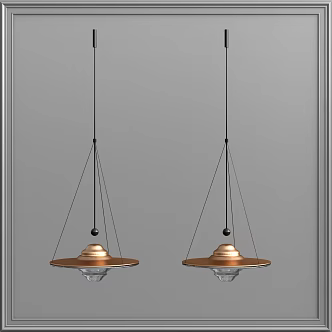 Modern chandelier 3d model