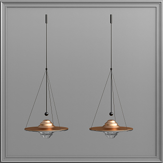 Modern chandelier 3d model