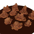Natural Rock Cluster With Rugged Textured Surfaces And Earthy Brown Red Tones