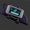 Wearable Tech Wrist Device With Digital Screen And Graphical Data