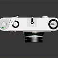 Vintage Electronic Camera With Classic Black White Body And Lens Design