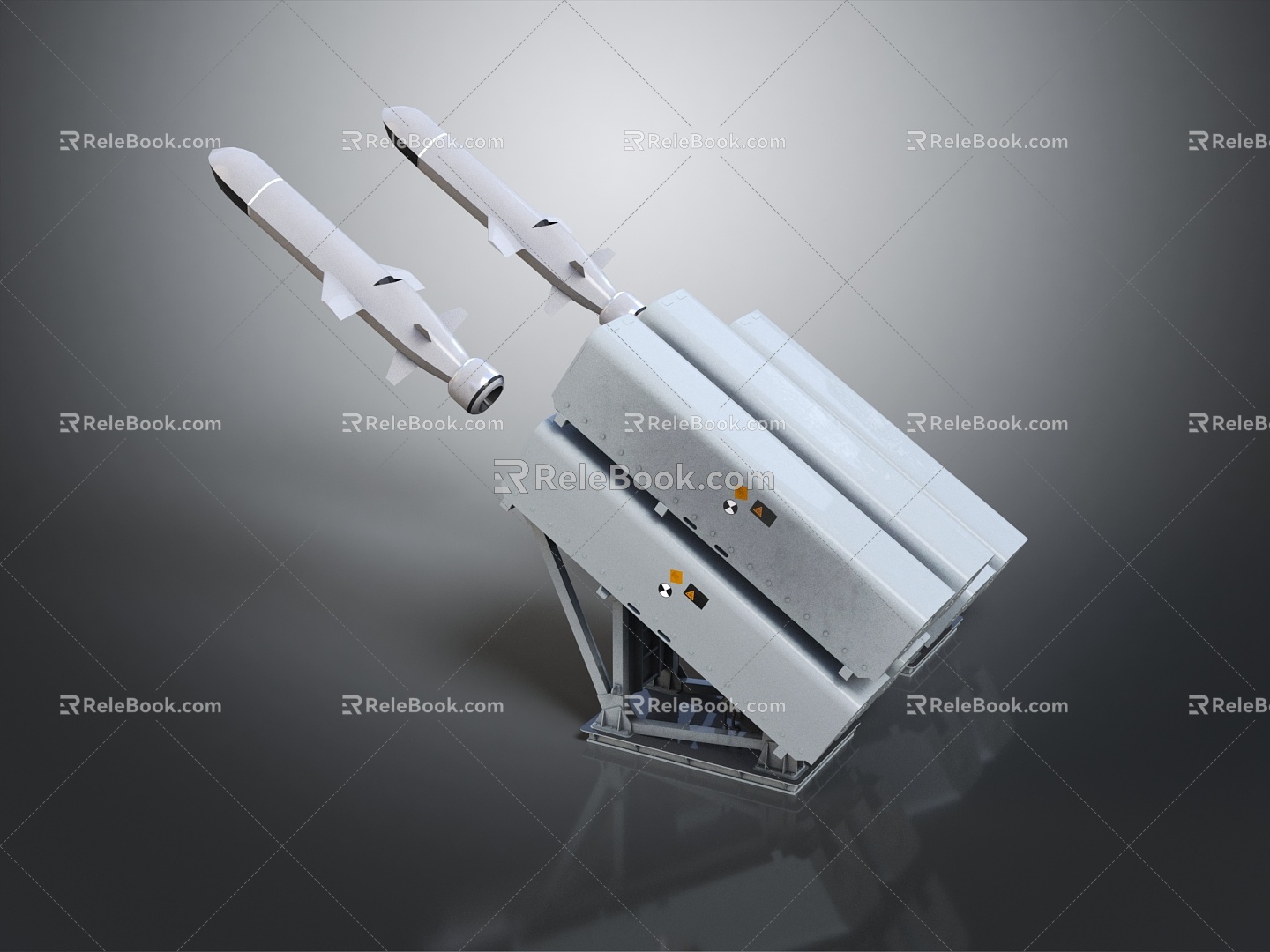 Modern Bomb Missile Airborne Missile 3d model