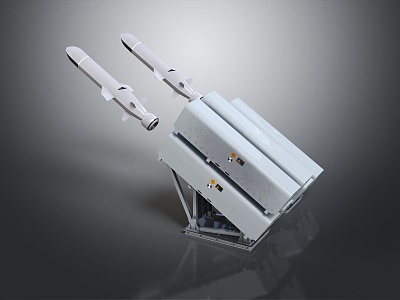 Modern Bomb Missile Airborne Missile 3d model