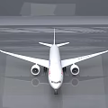 China Eastern Passenger Plane With White Body Red And Blue Logo On Reflective Ground