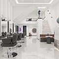 Hair salon 3d model