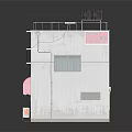 Family Restaurant Building Exterior With Two Story Structure Red Signage And Windows