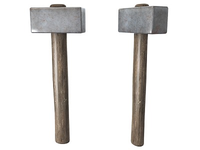 Hammer Blacksmith Pickaxe Blacksmith Shop Ironmaking Tools Smelting Tools Hammer Metal 3d model