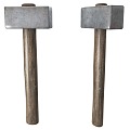 Hammer Hammer Hammer Hammer Hammer Blacksmith Pickaxe Blacksmith Shop Ironmaking Tools Smelting Tools Hammer Hammer Hammer Hammer Metal 3d model