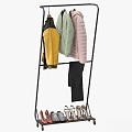 clothes clothing hanger jacket hall ikea 3d model