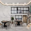 Modern Front Desk Reception Lobby With Reception Counter Seating And Lighting Fixtures