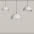 Eggshell art chandelier combination 3d model