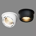 Modern Recessed Downlights in White and Black with Sleek Design and Warm LED Lighting