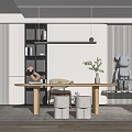 Modern study 3d model