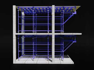 full scaffolding 3d model