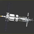 Advanced Orbital Space Station Equipment With Solar Panels Modules And Antennas
