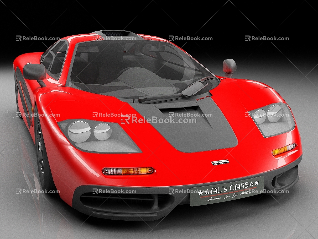 McLaren f1 1993 Ruby Edition Sedan Car Luxury Car Racing sports car 3d model