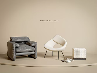 Single Sofa Chair Leisure Chair 3d model