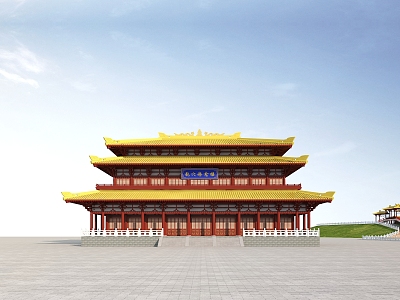 Chinese Ancient Architecture Han Dynasty Architecture 3d model