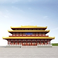 Chinese Ancient Architecture Han Dynasty Architecture 3d model