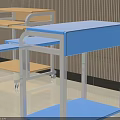 Colorful Study Desk with Shelf in Furniture Series