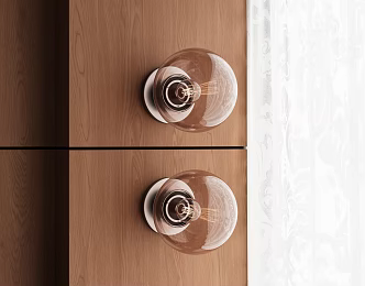 modern wall lamp glass wall lamp 3d model