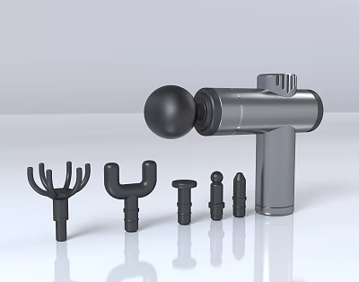 Fascia Gun Massager Sports Fascia Gun Massage Equipment Fitness Massager Multifunctional Fascia Gun Muscle Massager Muscle Massager 3d model