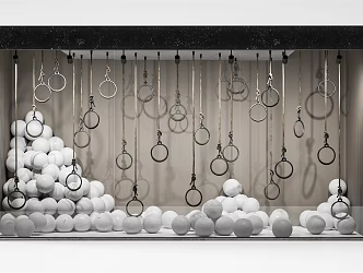 Modern Window Shop 3d model