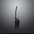 Portable Black Military Walkie Talkie With Long Antenna As Weapon Communication Device