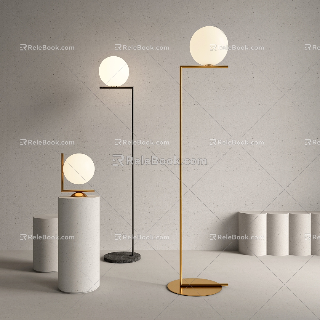 FLOS Modern Floor Lamp 3d model