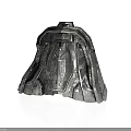 Sci Fi Character Helmet Featuring Metallic Streamlined Mechanical Structure And Reflective Base 3d model