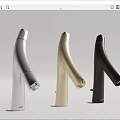 Modern Faucets in Silver Gold and Black with Elegant Curved Stylish Design