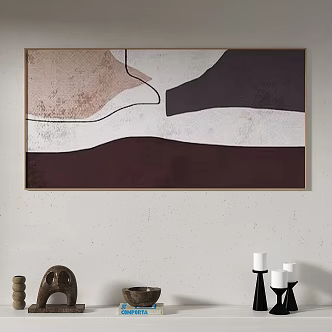 Light Luxury Decoration Painting 3d model